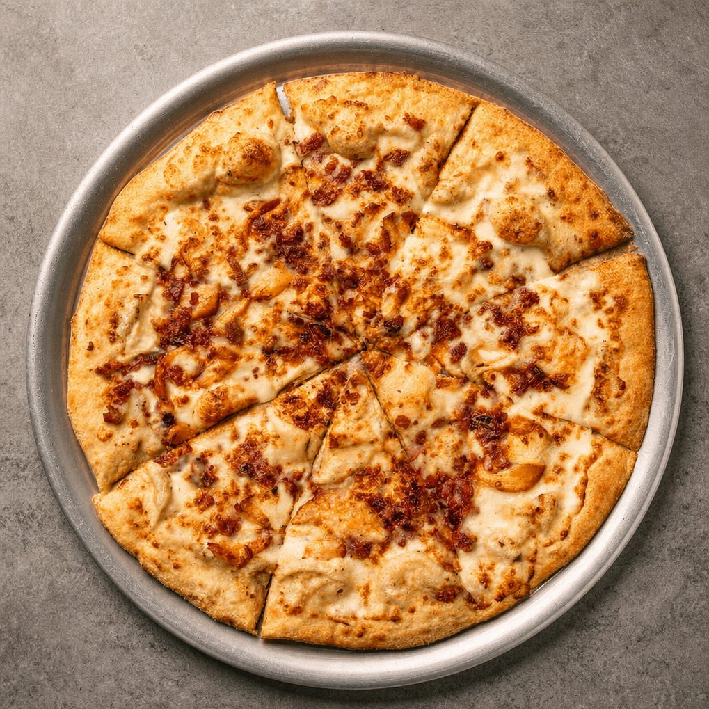 Chicken Ranch Pizza.