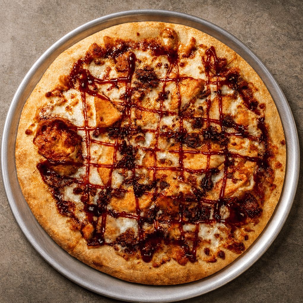BBQ Chicken Pizza.
